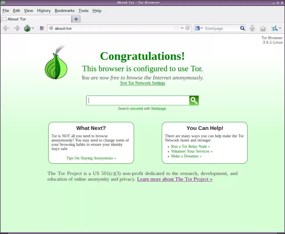 Der Tor Browser ermöglicht eine anonyme Nutzung des Internets Tor Browser