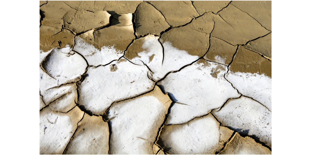 Ausgetrockneter Boden durch Klimawandel Ausgetrockneter Boden durch Klimawandel