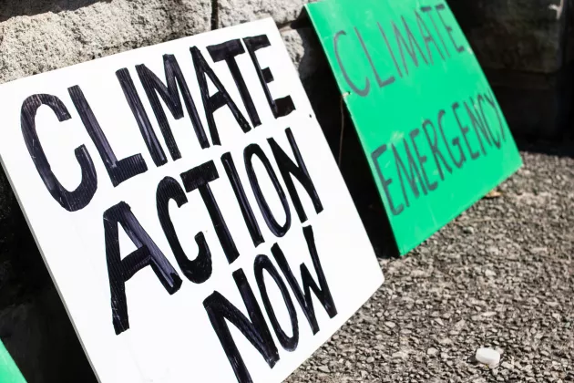 Zwei Plakate zum globalen Klimastreik:  