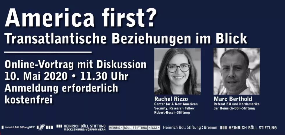 flyer zur Veranstaltung America First?