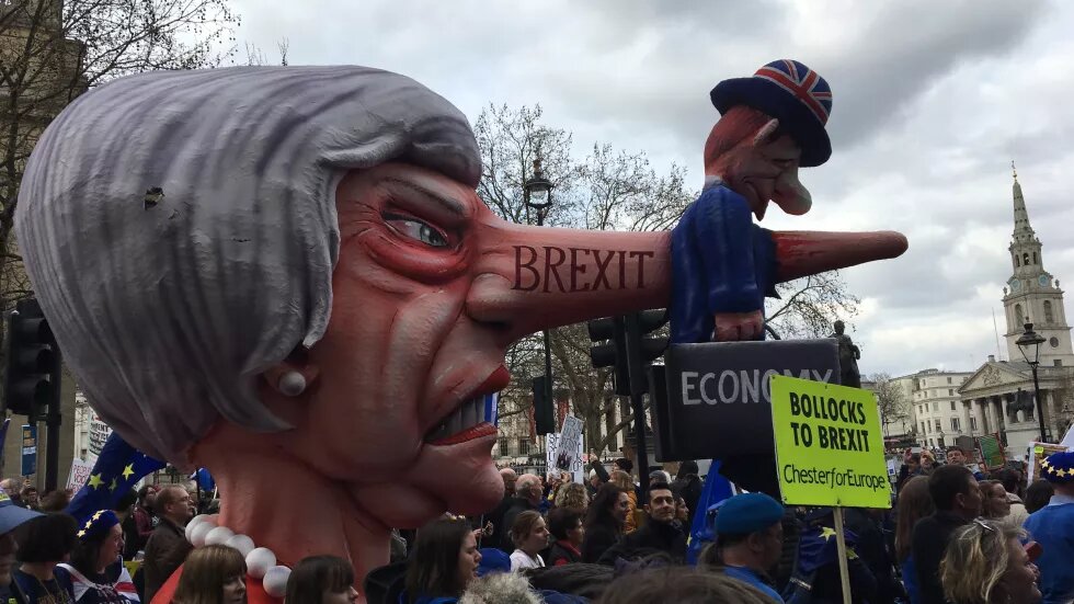 Demonstration gegen den Brexit in London