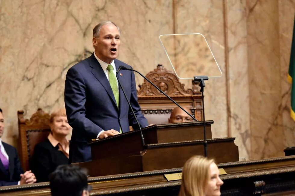 Jay Inslee spricht beim State of the State 2019