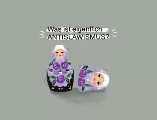 Antislawismus Illustration von einer russischen Matroschka (ineinander gestapelte Holzfiguren)